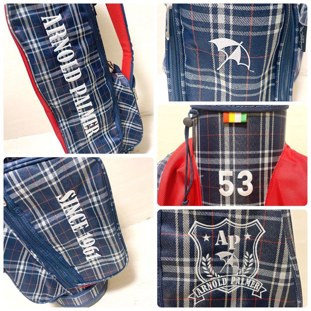 極美品 アーノルドパーマー キャディバッグ タータンチェック ユニセックス