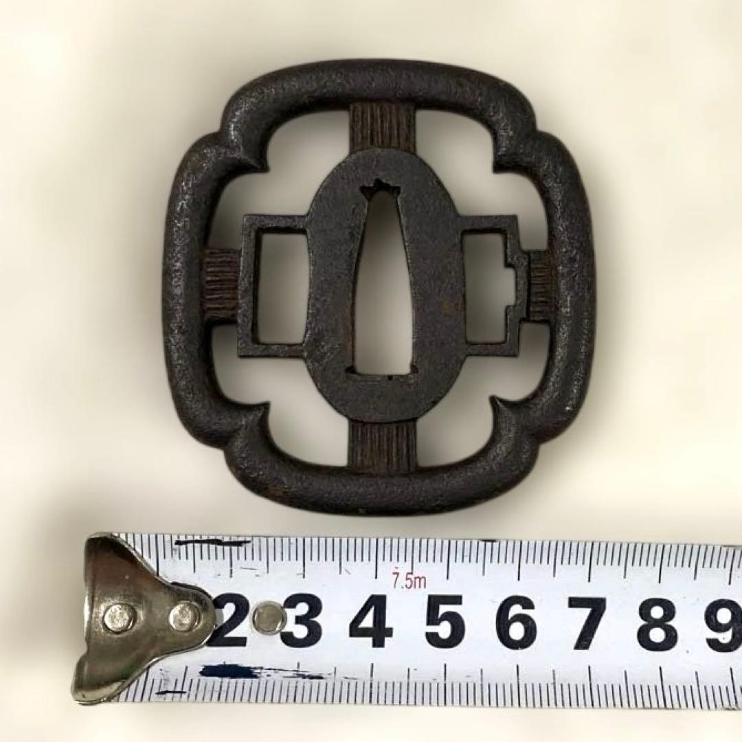 B-80 鍔　武具　刀装具　骨董品　時代物　日本　美術品　工芸品