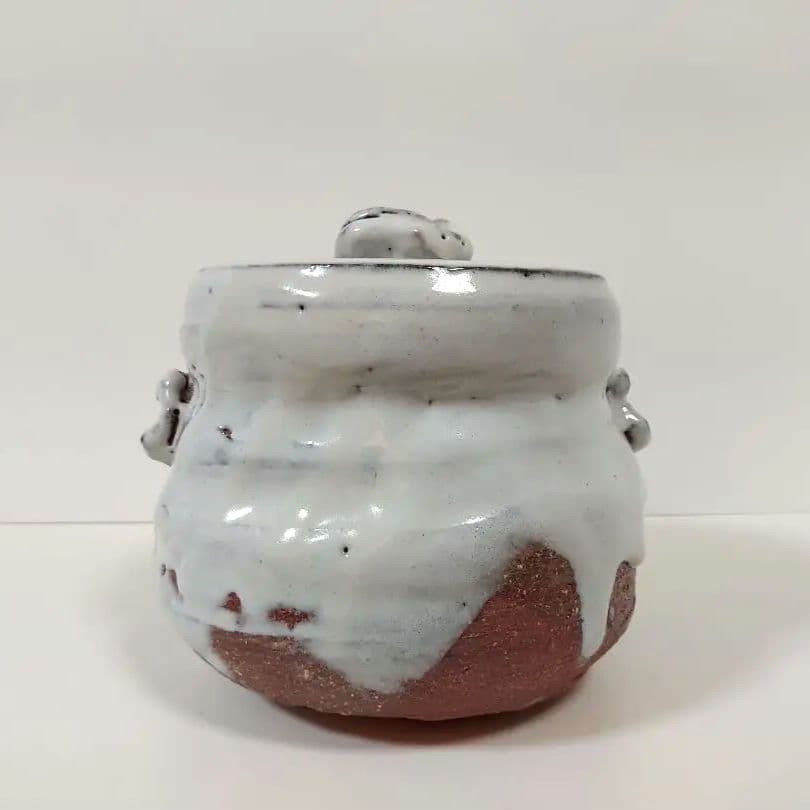 萩焼　茶道具　水指　宇田川玄翁（旧 聖谷作）　木箱付き