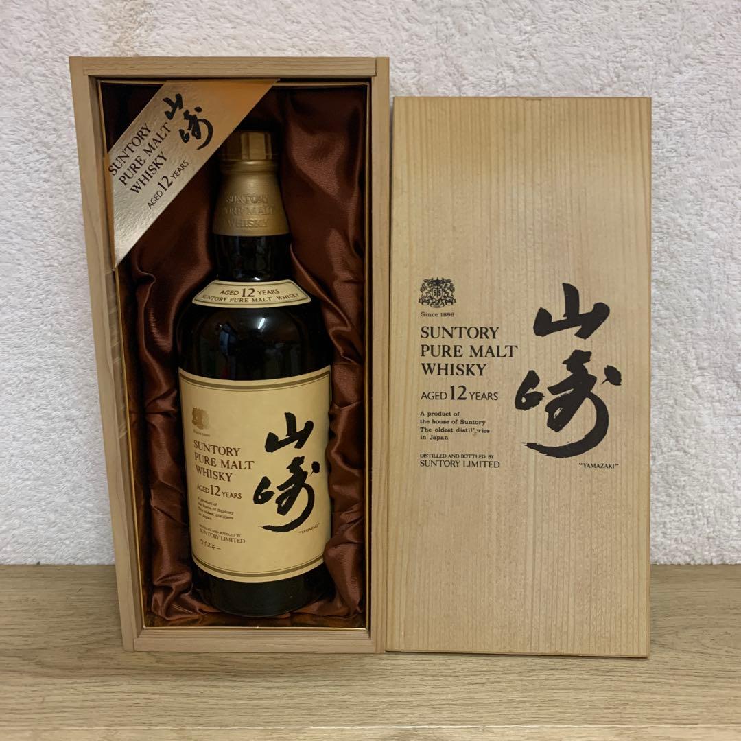 古酒サントリー ピュアモルトウイスキー 12年 木箱入り