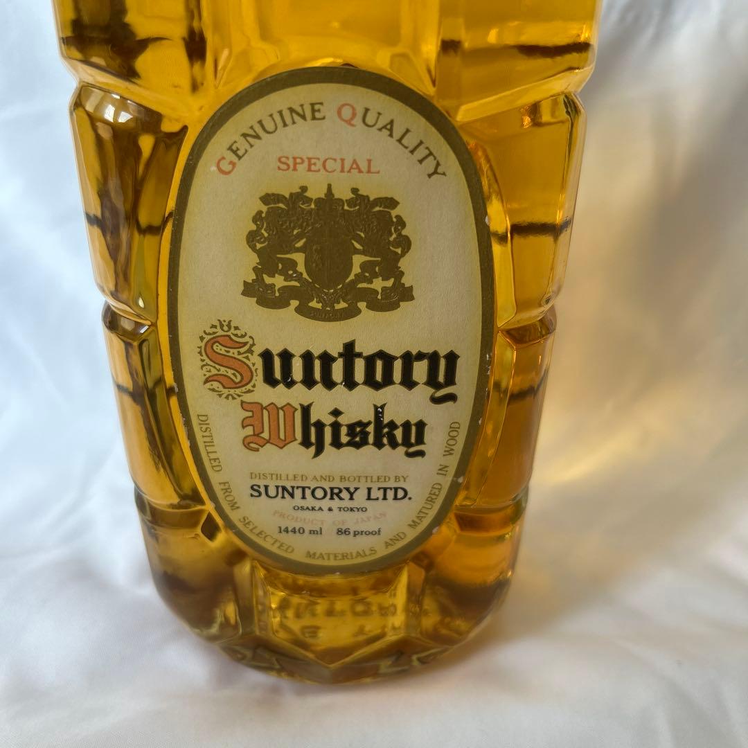 【古酒　希少レア浜通記載　特級表示】1440ml サントリー ウイスキー角瓶