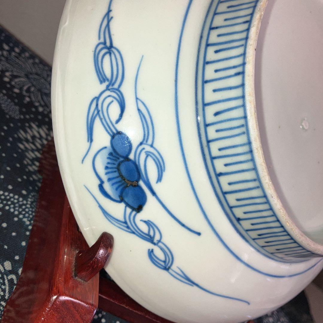 古伊万里　牡丹と梅　古美術