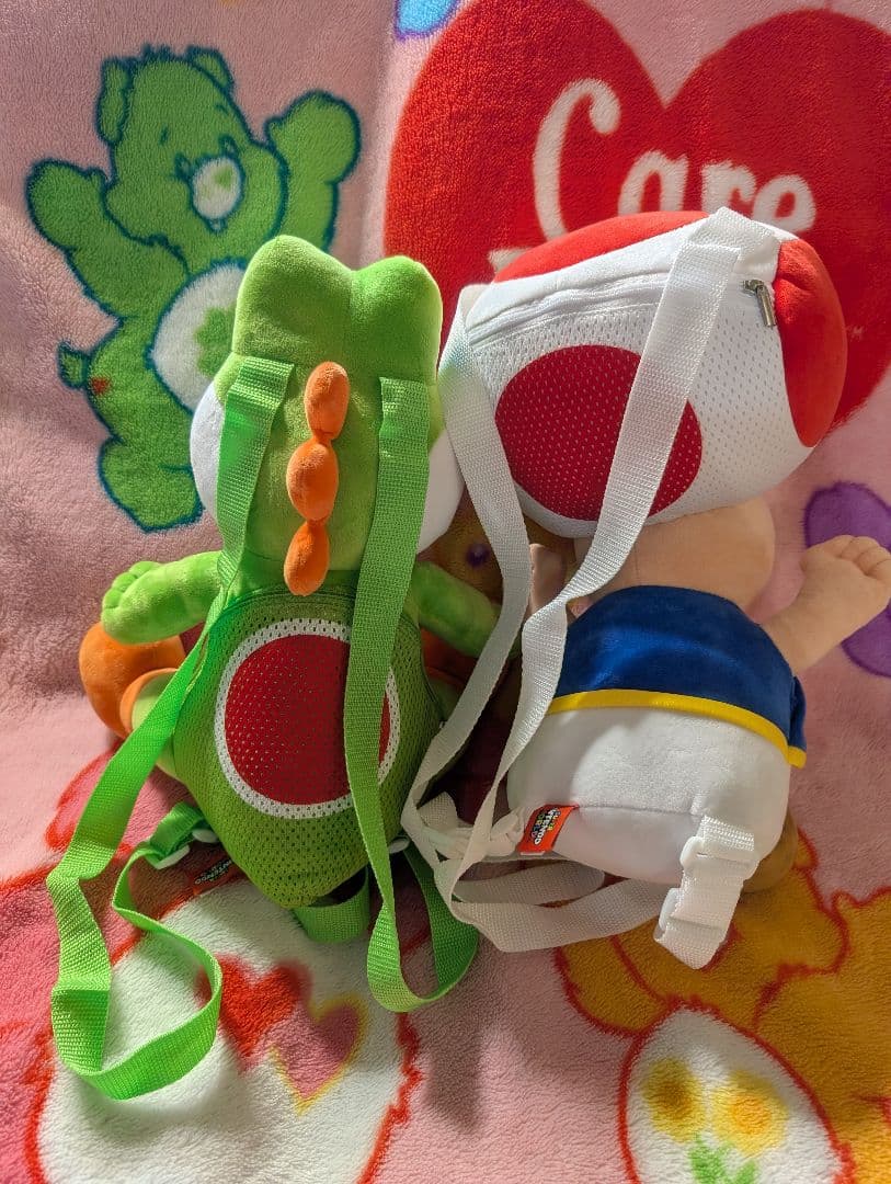 ユニバ　USJ　ヨッシー　キノピオ　　ぬいぐるみリュック　セット