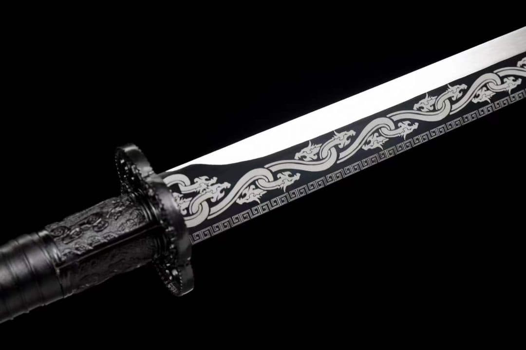 『黒龍唐横刀』 古兵器 武具　刀装具　日本刀　模造刀 居合刀 長尺