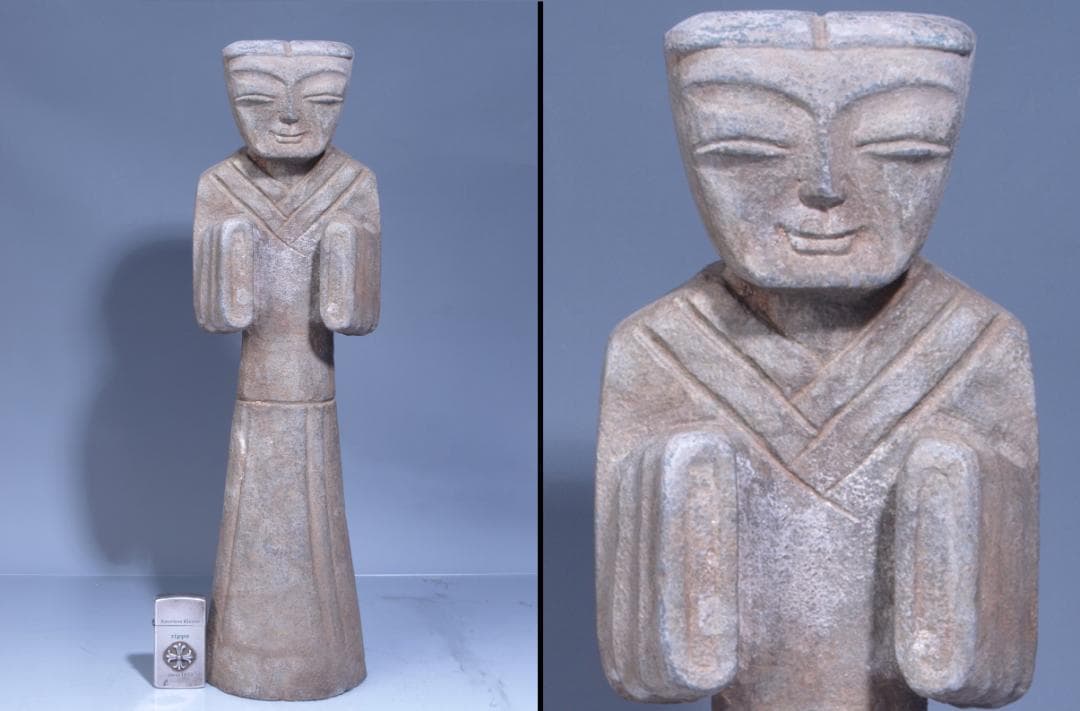 近所　天龍山石窟仏教美術　北魏仏像※激安骨董品<BR> I0548A5-5