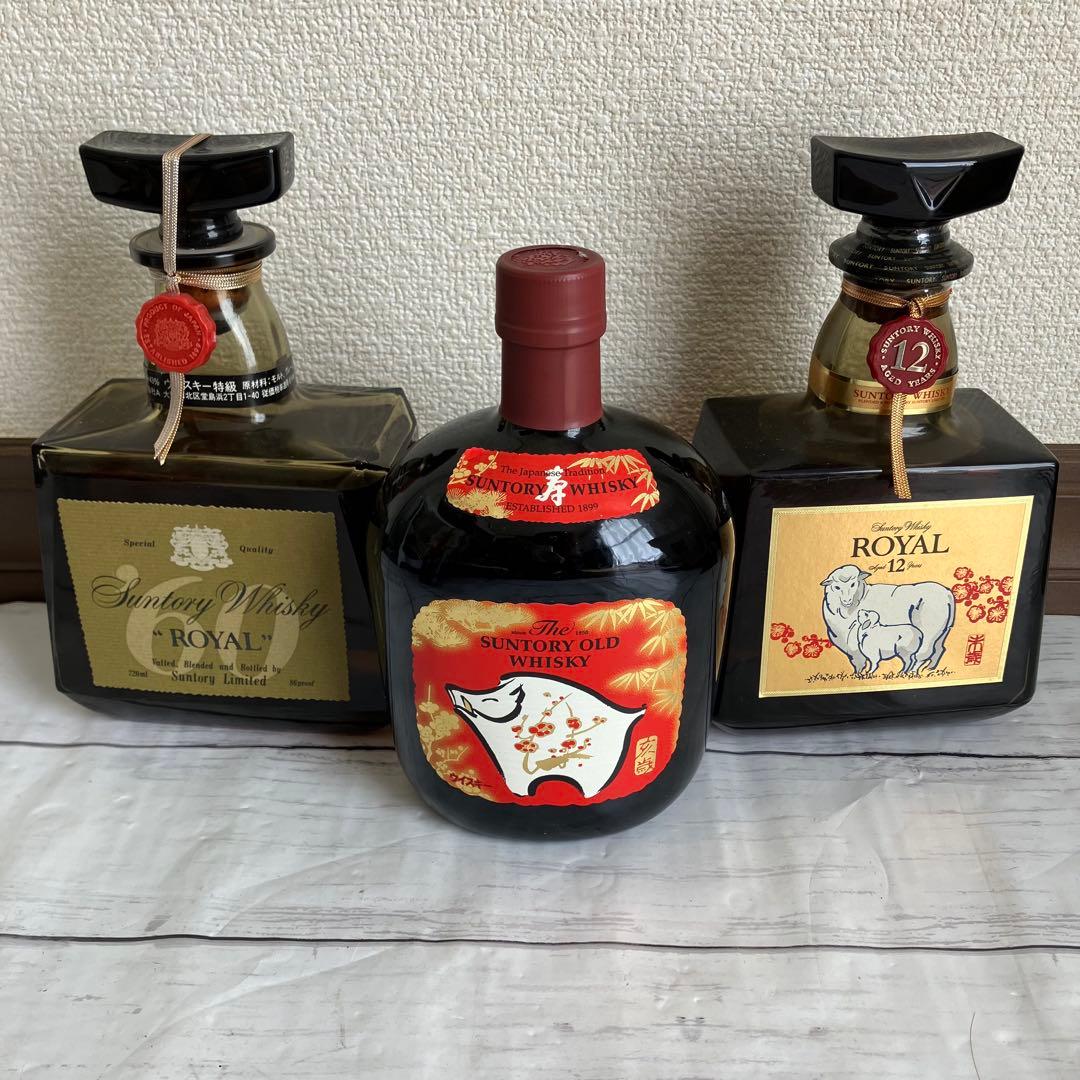 未開栓 サントリー オールド 寿 干支ラベル 12年 ウイスキー
