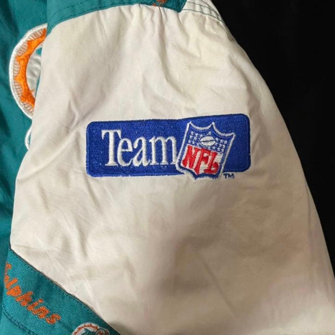 NFL マイアミ ドルフィンズ 刺繍 ナイロン ジャケット アメリカ古着