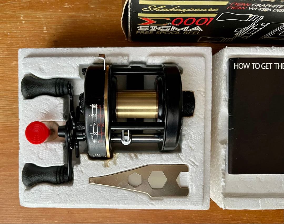 超美品！　レアなビンテージ　シェークスピア　シグマ　0001 ベイトリール CA