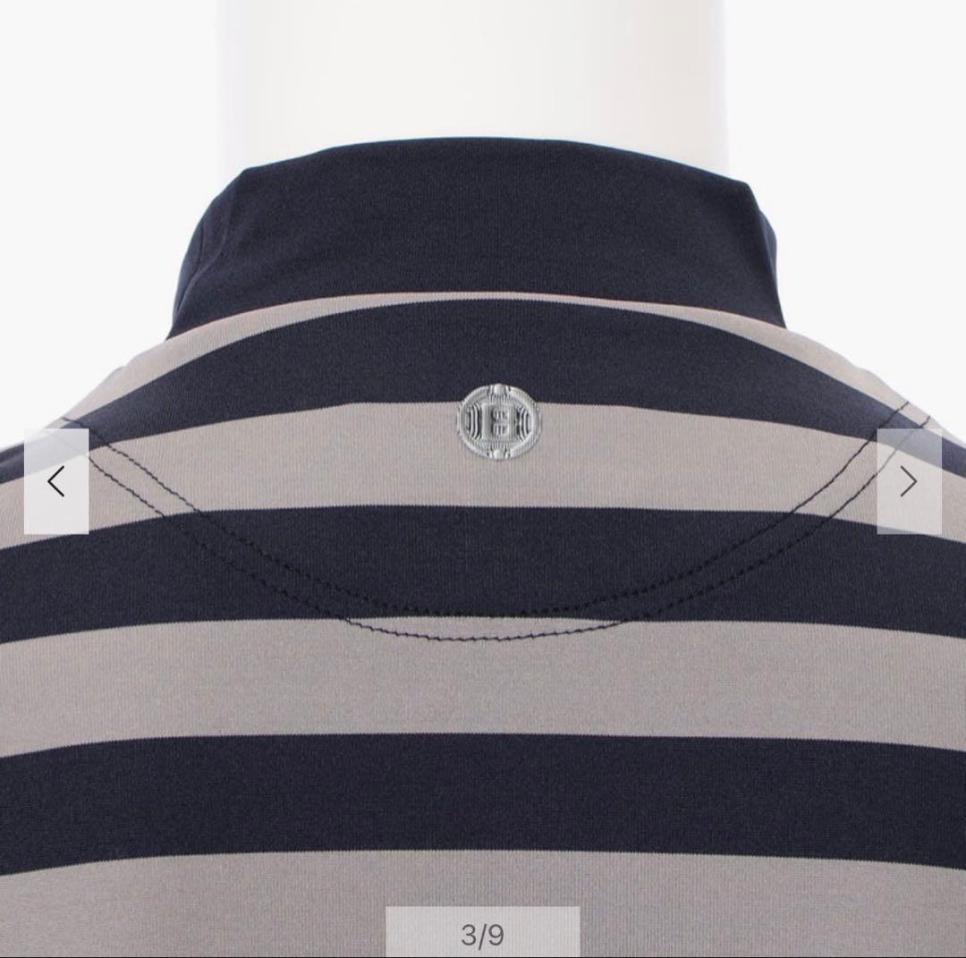 【新品・タグ付き】BRIEFING メンズ モックネック ネオン ボーダー L