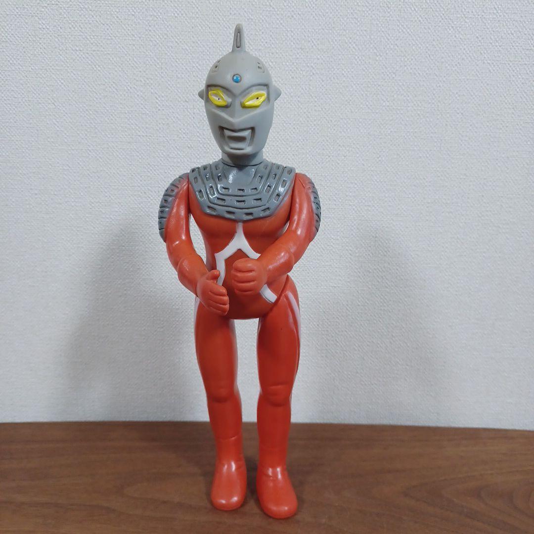 当時もの　希少マルサン製　290㎜「ウルトラ　セブン」ソフビフィギュア