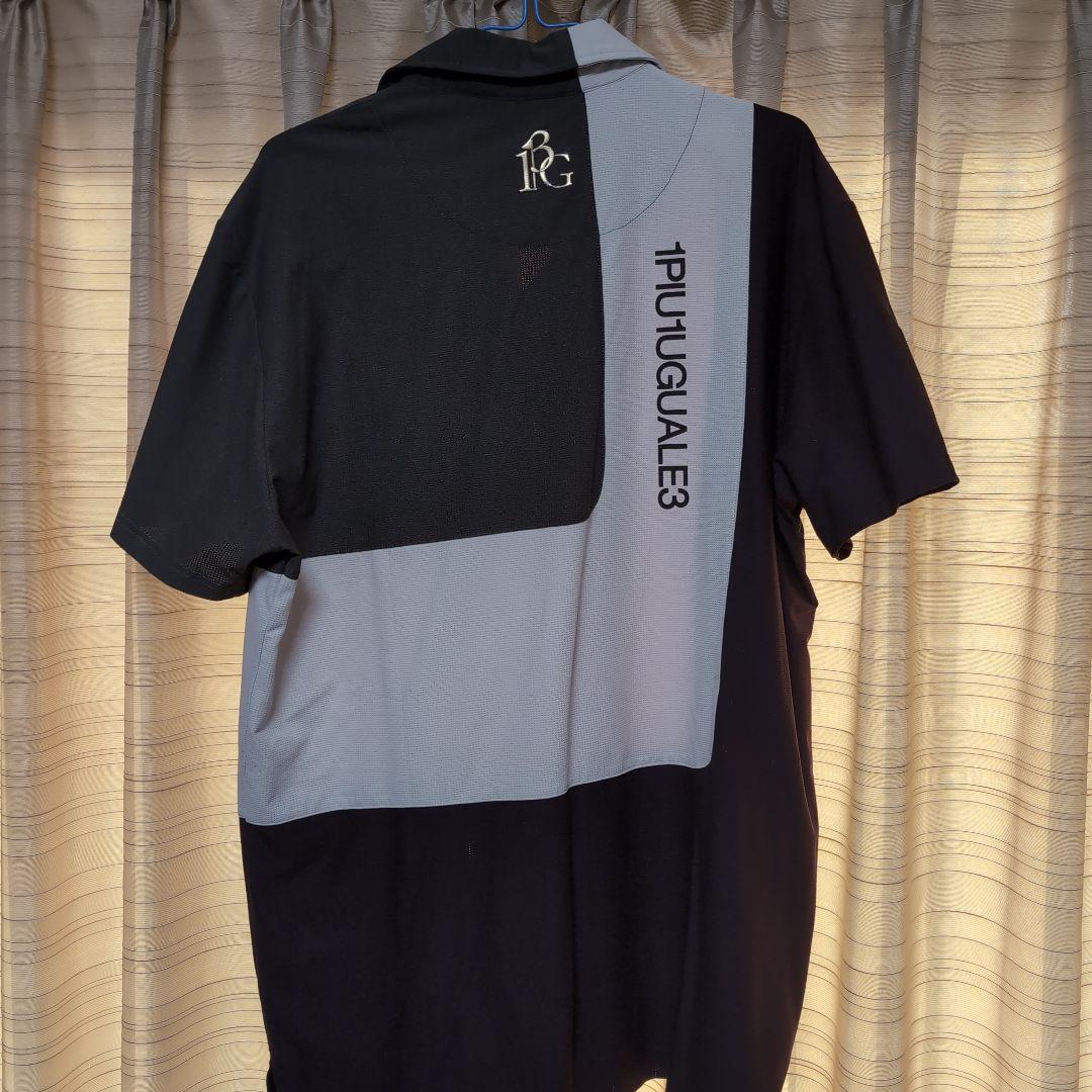 1PIU1UGUALE3 GOLF ゴルフシャツ 深緑 白 茶 VI