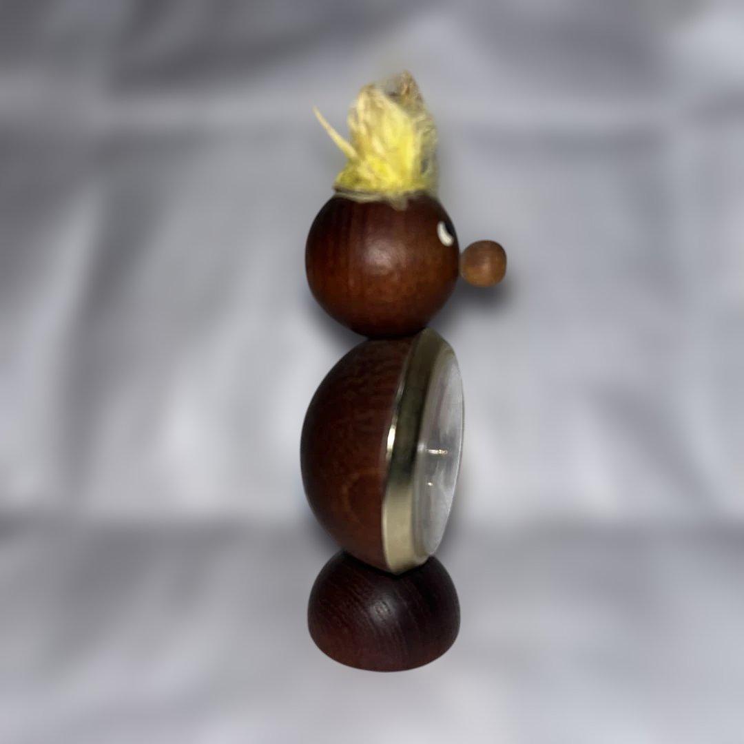 木製キャラクター型温度計