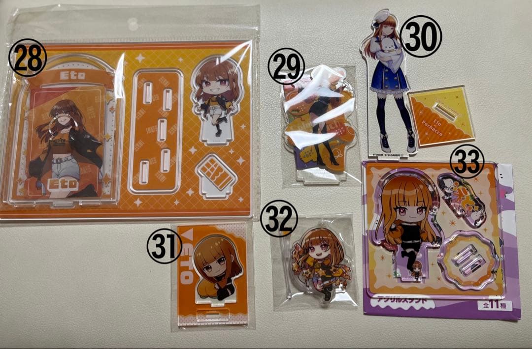 カラフルピーチ　からぴち　えと　缶バッジ　アクスタ　まちぼうけ　フィギュア