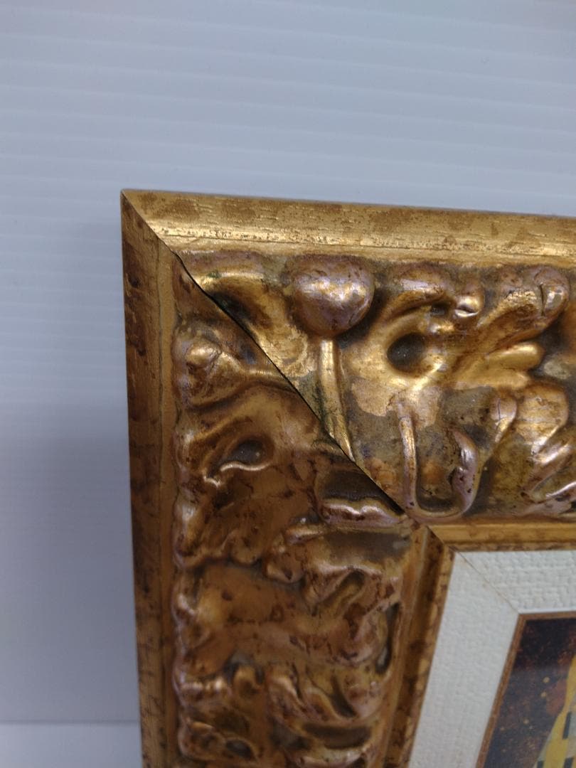 クリムト 接吻 絵画 金縁 イタリア製 インテリア