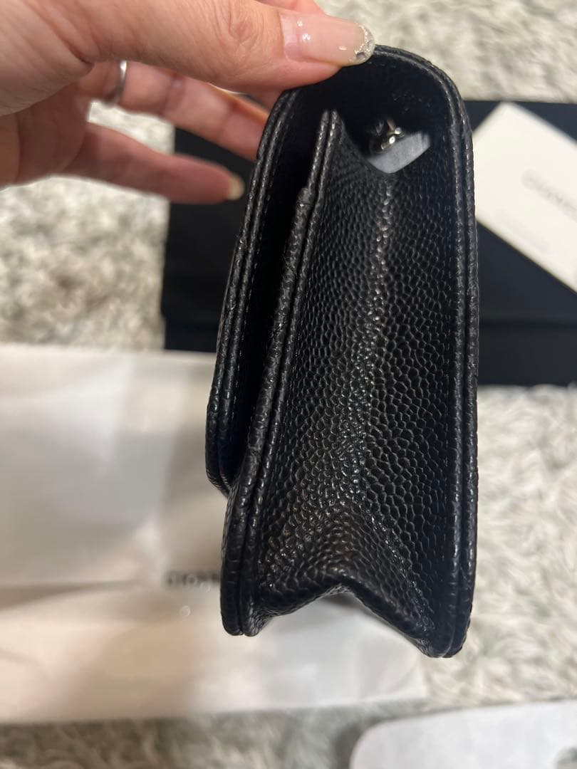 CHANEL シャネル　ノベルティ　ショルダーバッグ　チェーンウォレット　黒