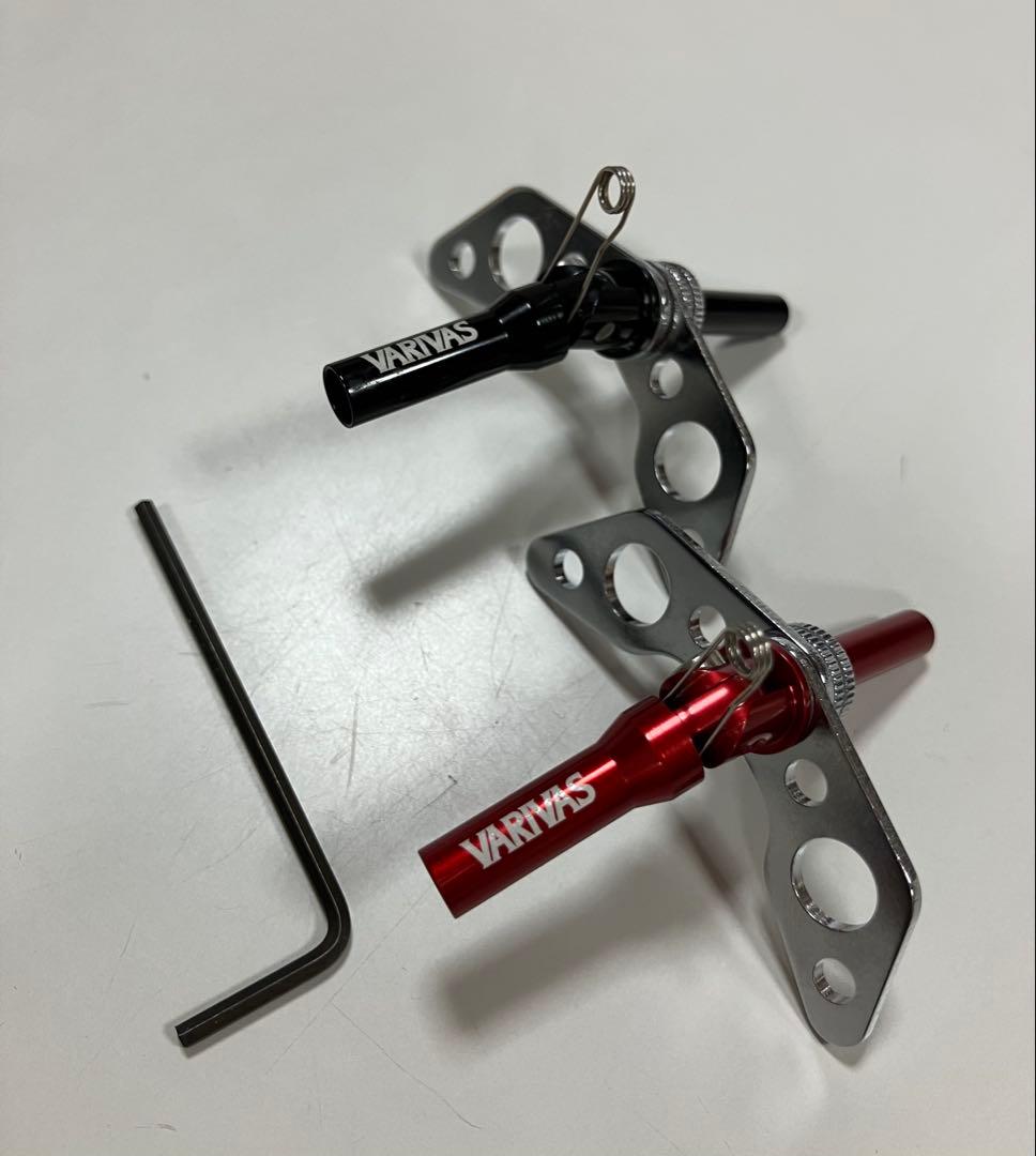 美品　ワカサギ電動リール　VARIVAS 可変ソケット　ブラック.レッド　2本