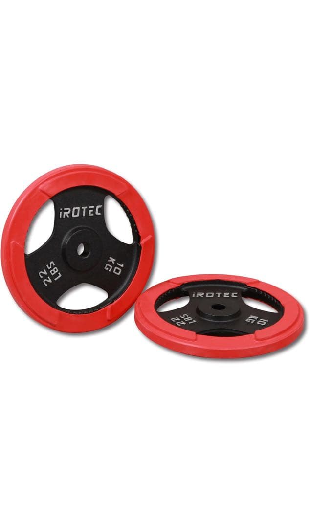 IROTEC 10KG ダンベルプレート グリップ付き　2個