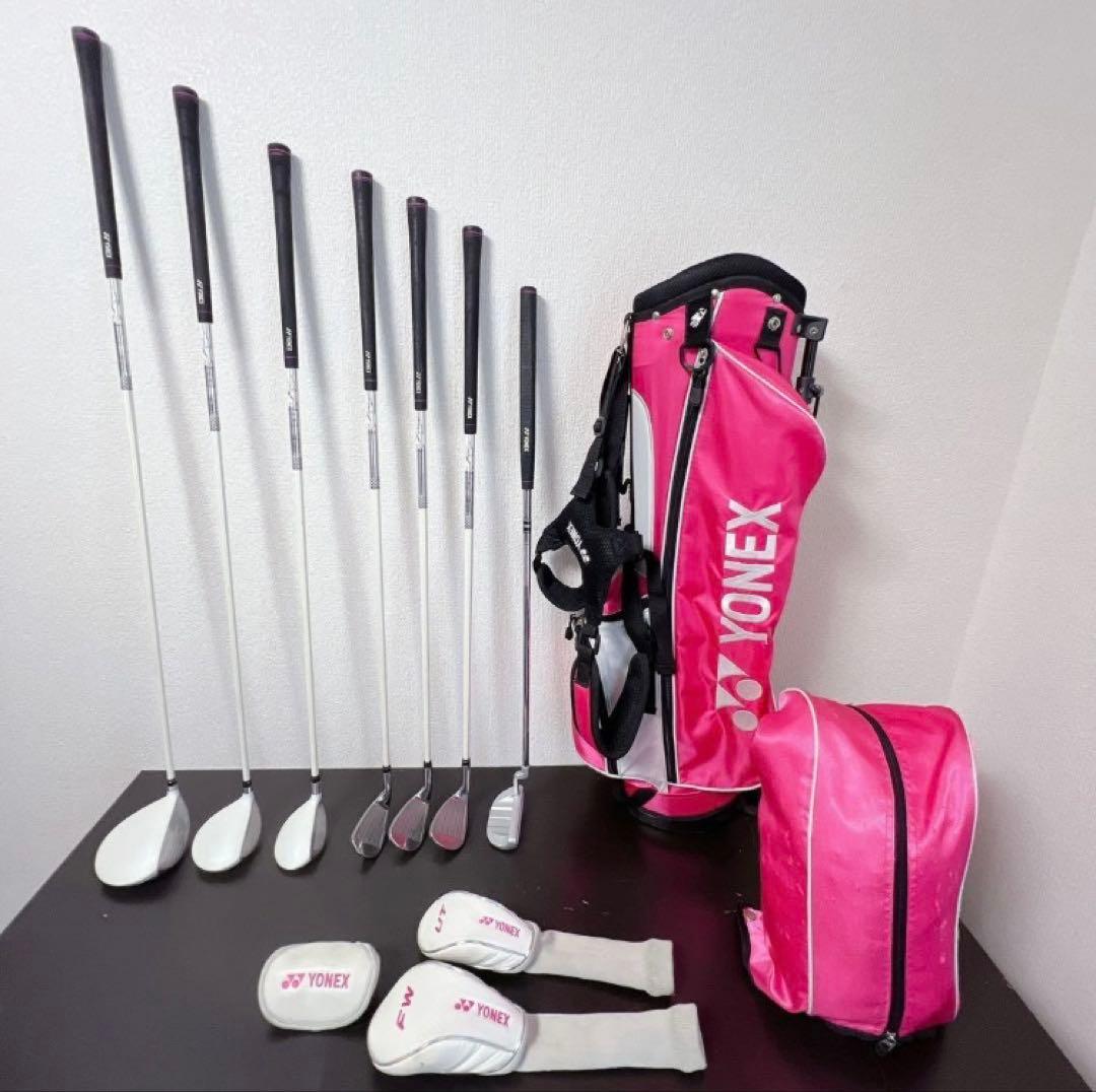 YONEX ジュニア ゴルフクラブセット(7本) J135 ピンク