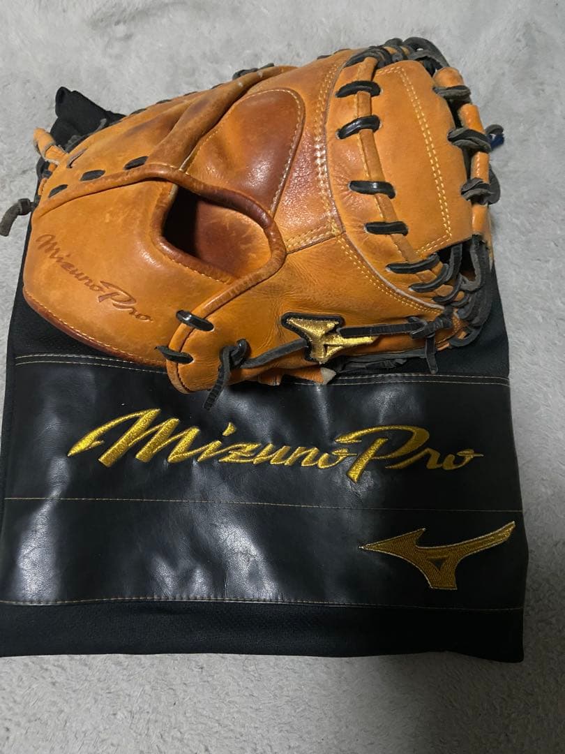 ミズノプロ 號 硬式キャッチャーミット オレンジ