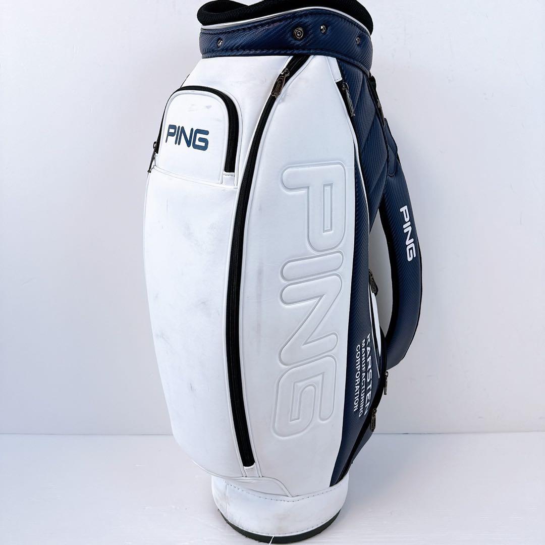 PING　バイカラー　CB-U212　2021年モデル　キャディバッグ／ネイビー