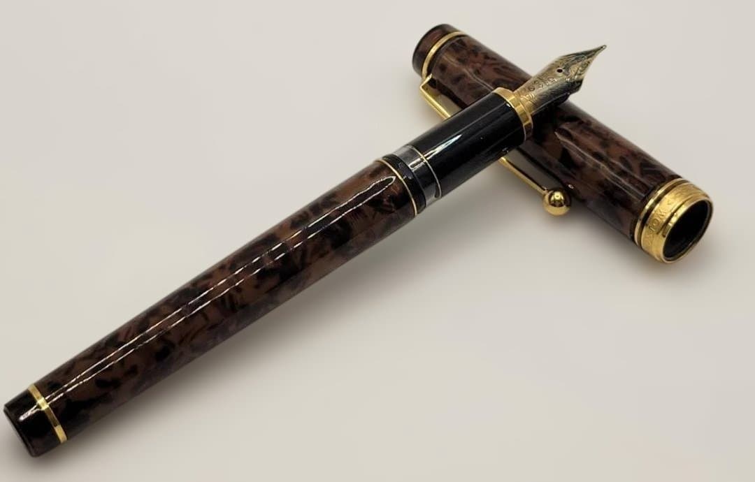 ヴィンテージ PILOT カスタム べっこう柄 万年筆 14K 585