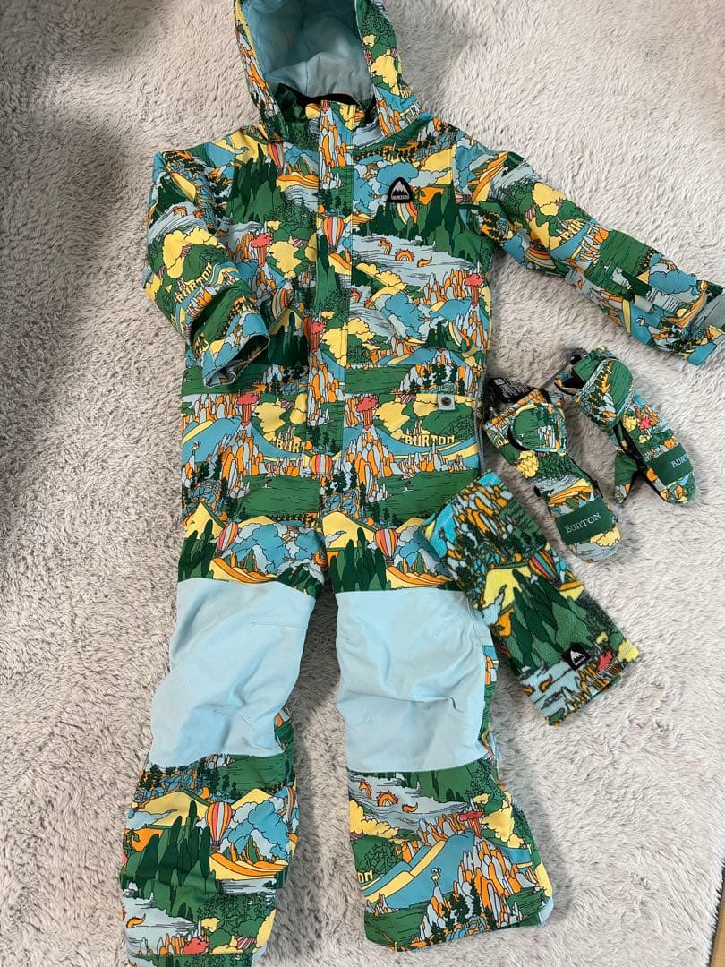 BURTON 子ども用スキーウェア サイズ5 手袋、ネックウォーマー付