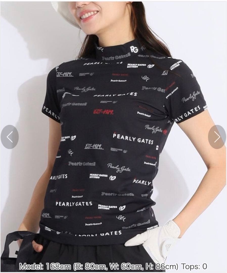 パーリーゲイツ☆パロディロゴモックネック