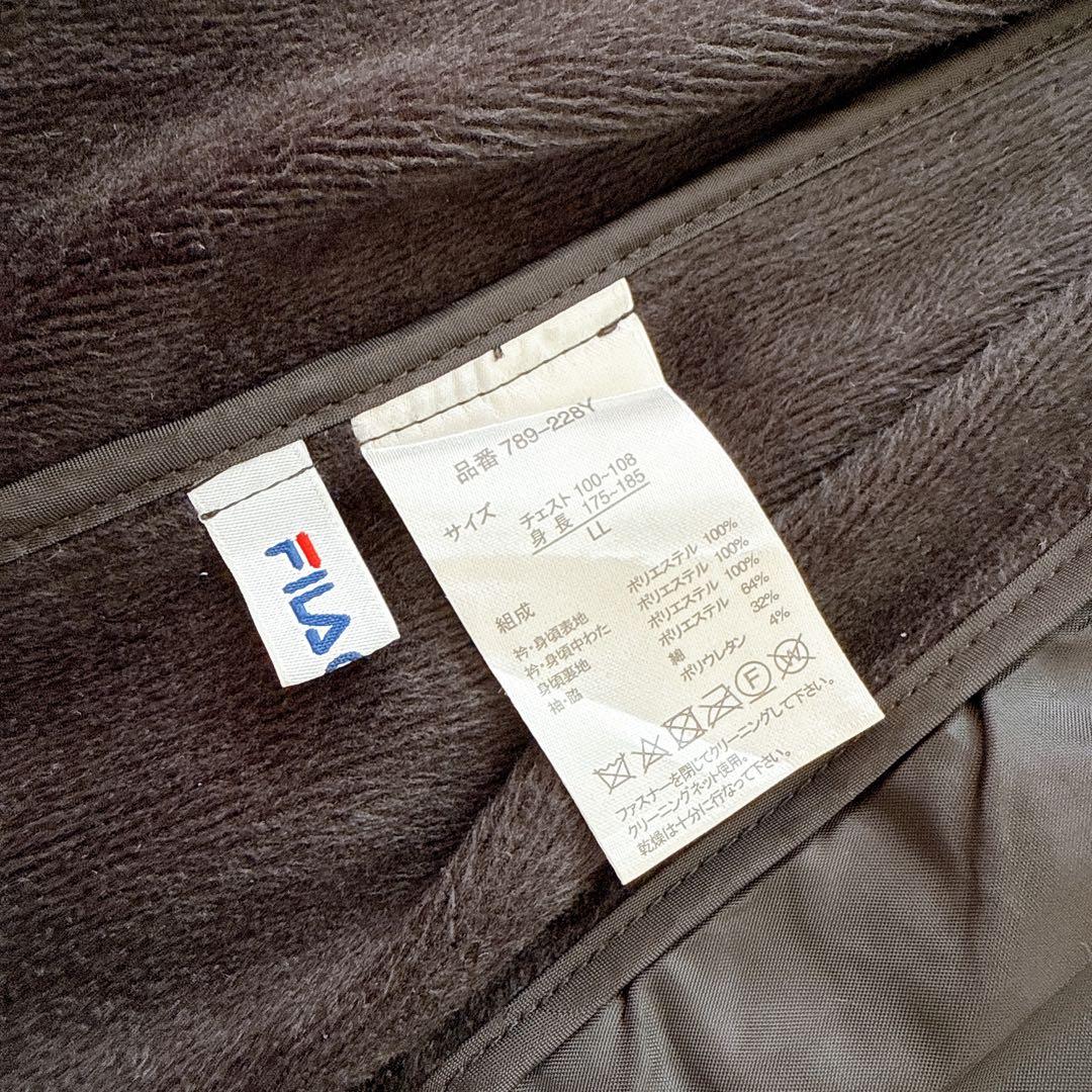 フィラゴルフ 切替 ブルゾン 中綿 ジャケット メンズ LLサイズ ブラック