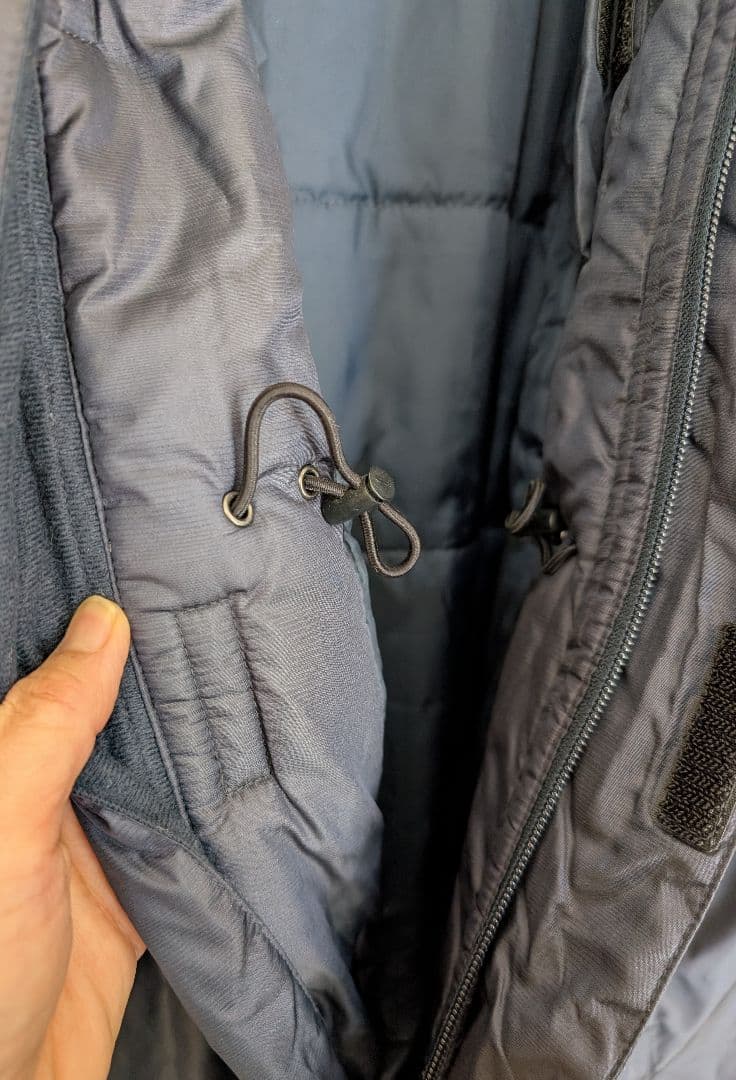 Nike ネイビー ベンチコート フード付き S