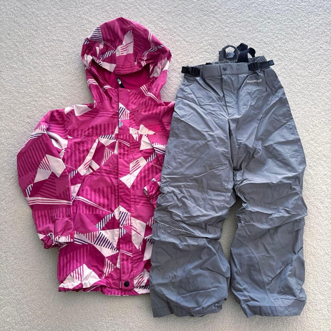 ♡２点セット♡The North Face モンベル スキーウェア上下 150