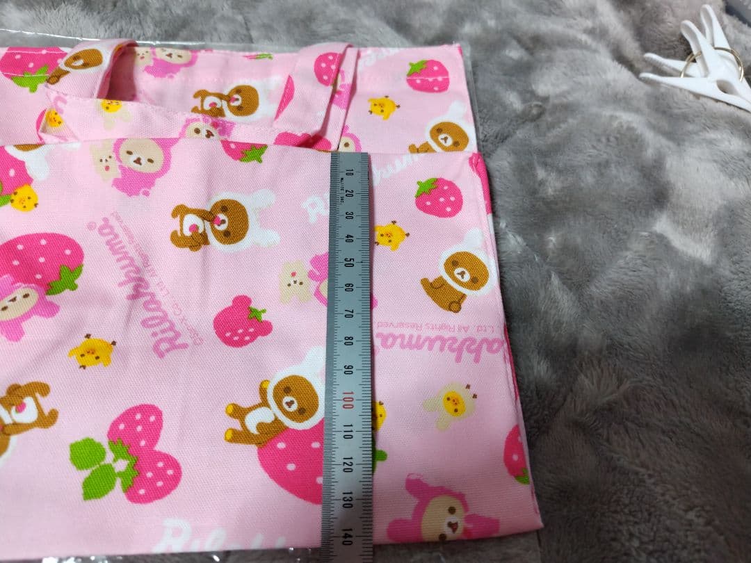 ♡新品未使用♡リラックマ ランチトート　＋巾着＋ナフキン　3点　レトロ　苺