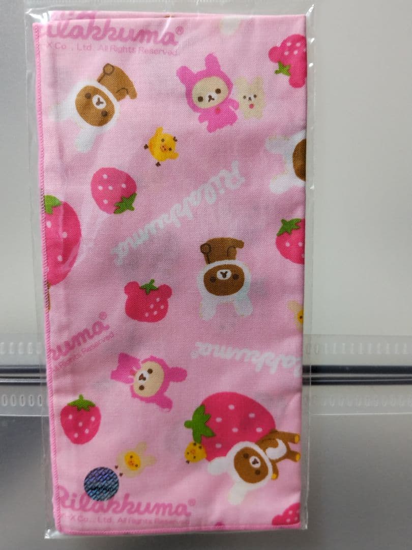 ♡新品未使用♡リラックマ ランチトート　＋巾着＋ナフキン　3点　レトロ　苺