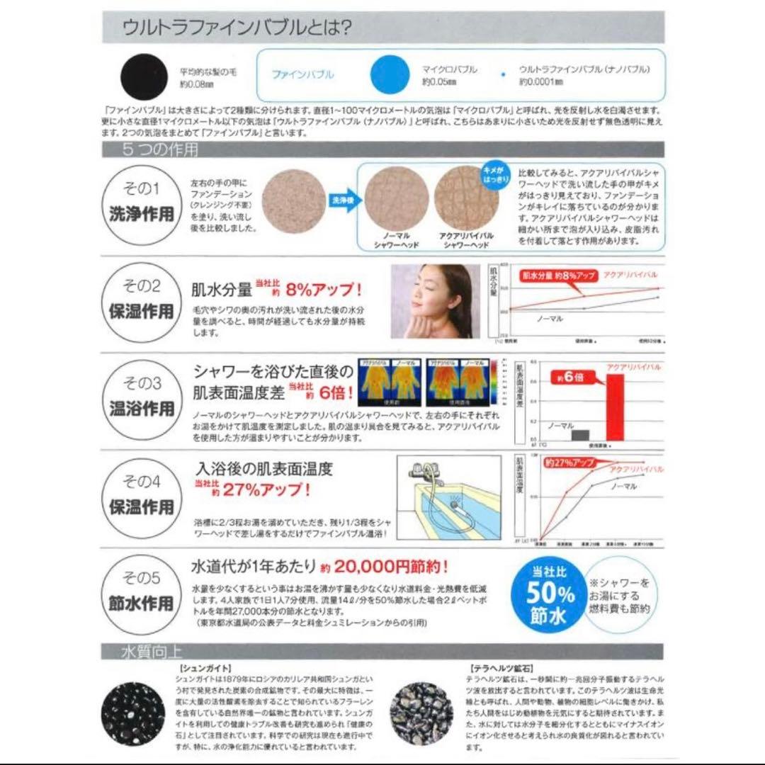 新品☆アクアリバイバル TS-Ⅱ ウルトラファインバブル シャワーヘッド