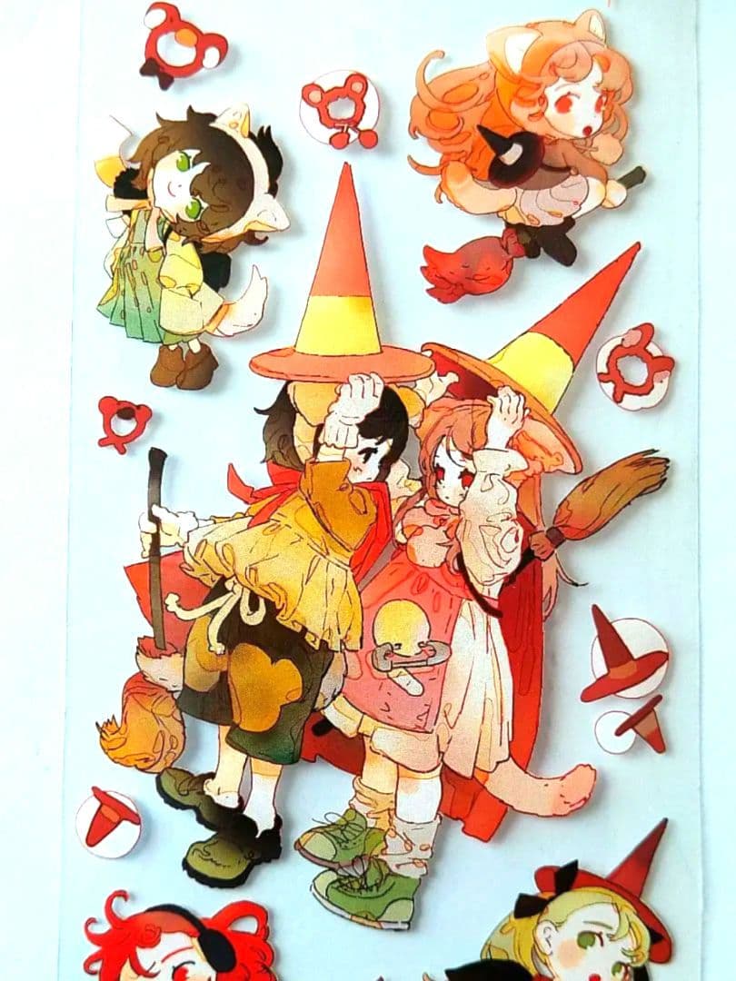 ☆のこり１☆♪J88＃魔女小甜心(PET)切り売り海外人物マステ女の子