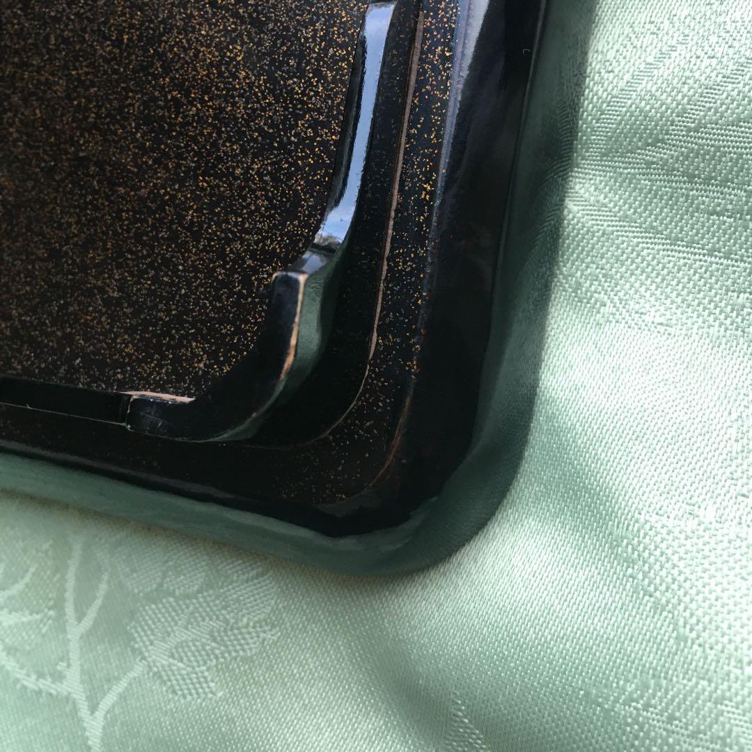 逸品　極上春の七草蒔絵　四方脚付膳　蓋付碗セット　C