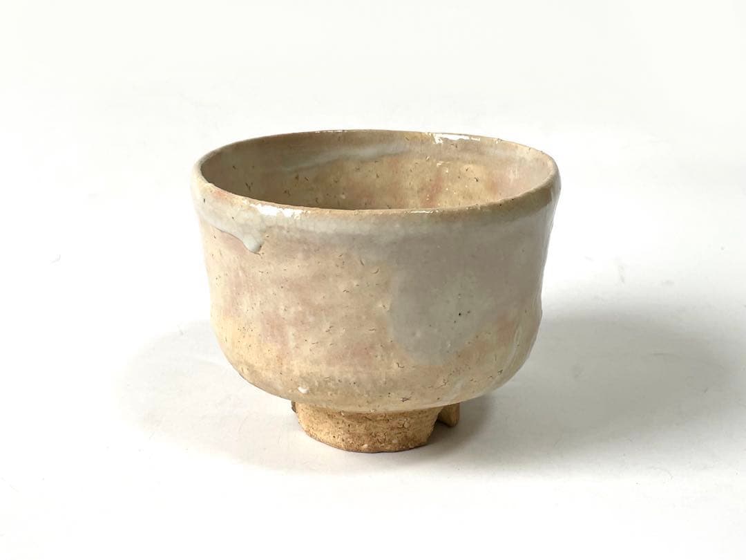 作家物　陶芸家　人間国宝　十代　三輪休雪　萩茶碗　萩焼　共箱　三輪休和