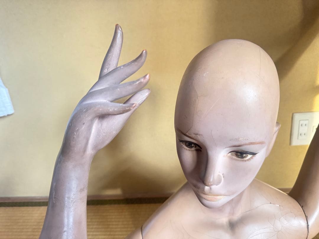 等身大 マネキン 昭和レトロ ビンテージ ディスプレイ 上半身 置物