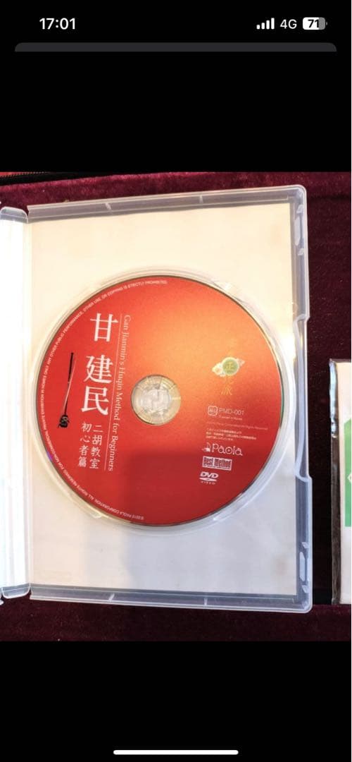 付属品充実！二胡本体と一式 ケース・教本DVD付き