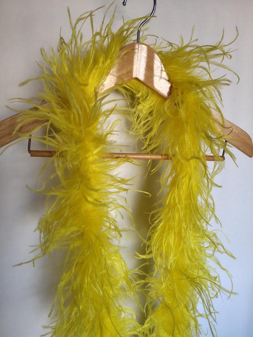 【ツル】3PLY オーストリッチ　黄色