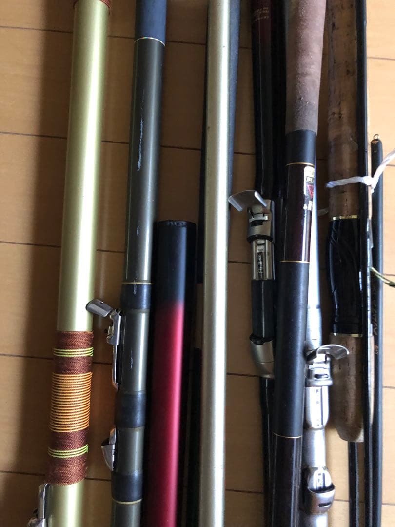 釣竿×9まとめ売り (内1リール付き)