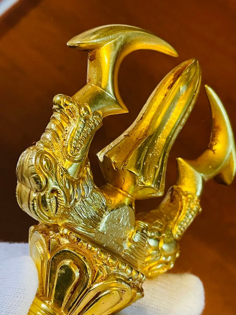 新品 未使用 法具 24金張 三鈷杵 ヴァジュラ 特大 サイズ約23㎝