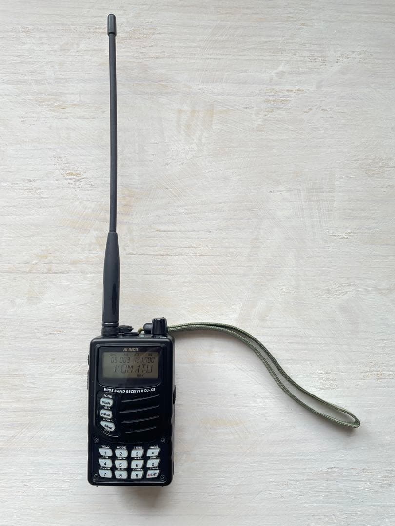 【動作確認済み】 ALINCO DJ-X8エアバンド受信機 1000ch書込み済