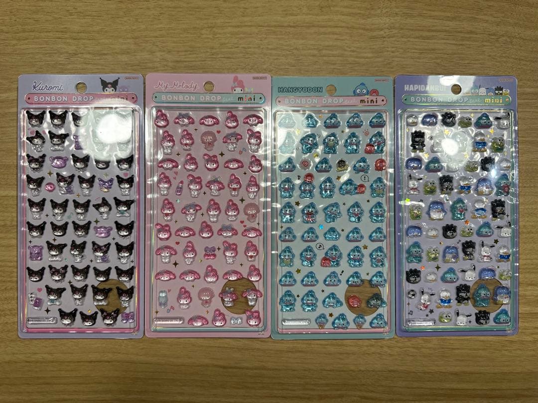 【国内正規品】 ボンボンドロップシール ミニ サンリオ 8種セット コンプリート