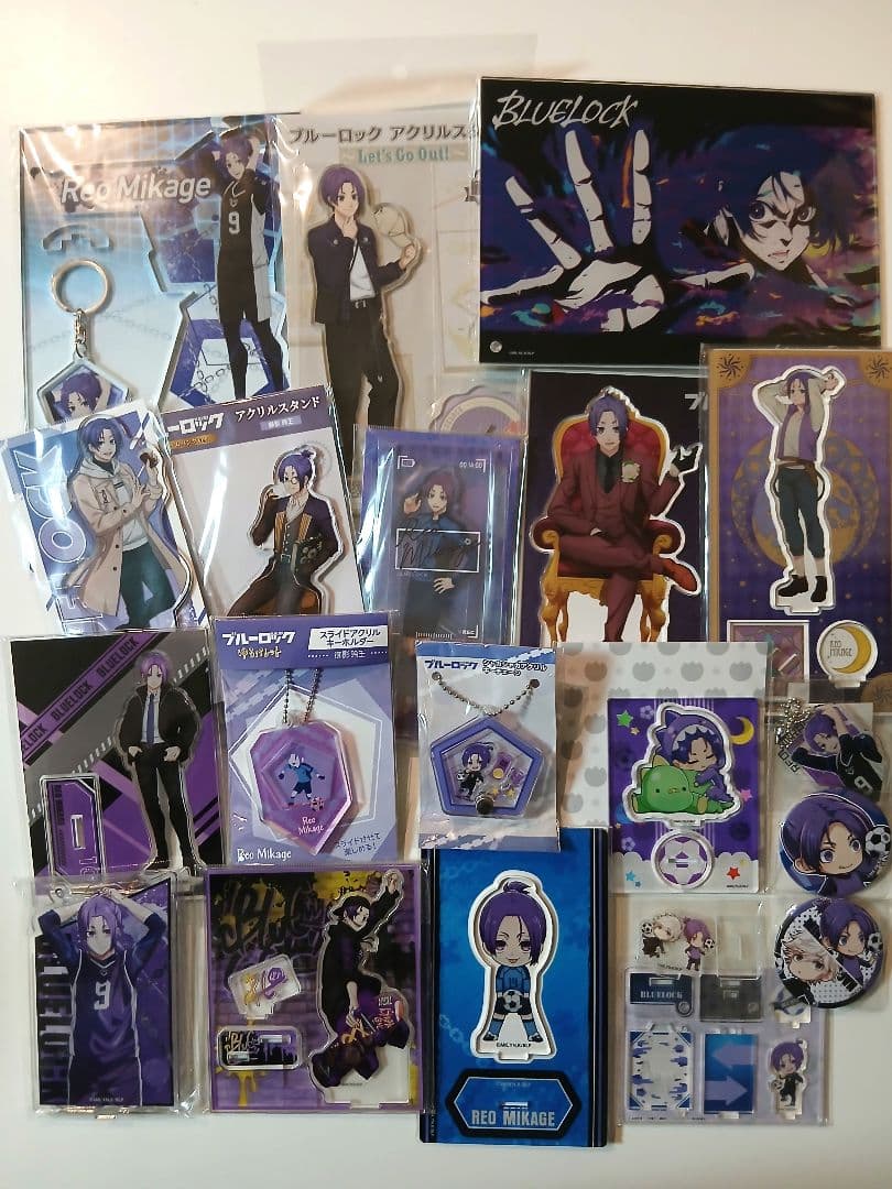 ブルーロック　グッズ　アクリルスタンド　御影玲王　20点まとめ売り