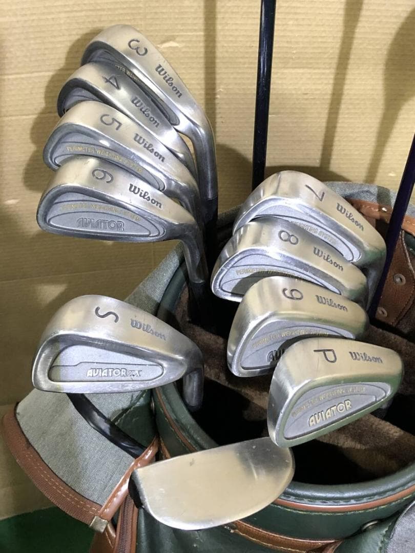 【商品名】男性向け「右打ち用」 中古ゴルフクラブセットウイルソン 混成 13本組