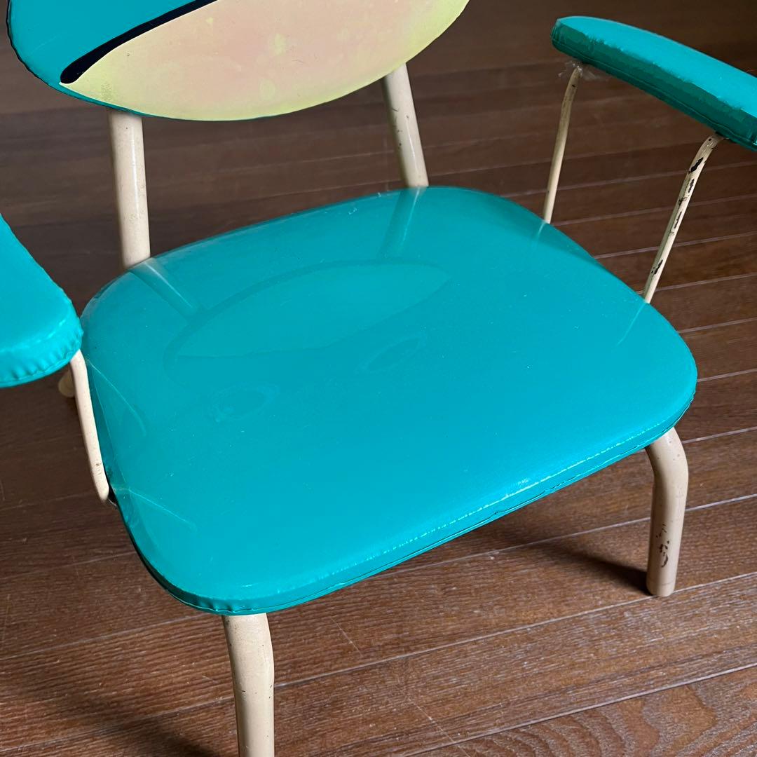 【アンティーク】昭和レトロ カエル ケロヨン 子供用椅子 キッズチェア 笛鳴り