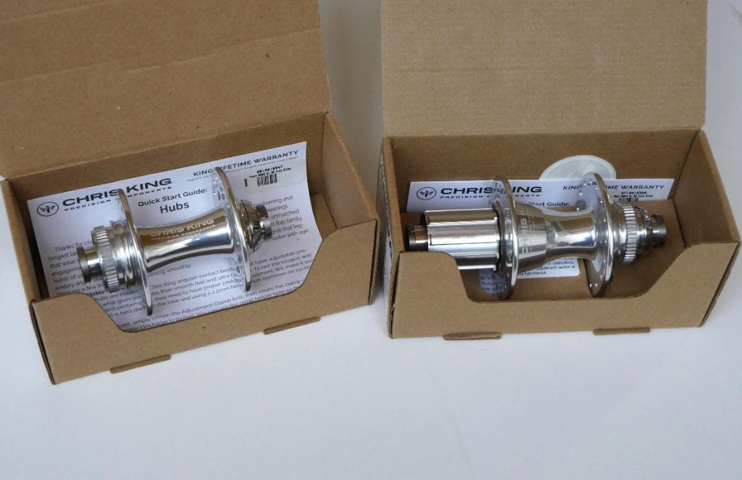 新品 CHRIS KING R45ハブセット シルバー 32H