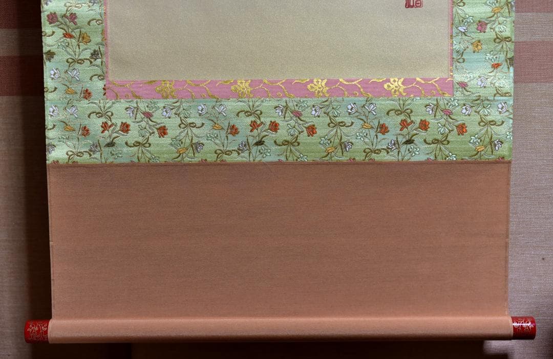 立雛　晋伍画伯作　掛軸【極上品】絹本肉筆画　共箱