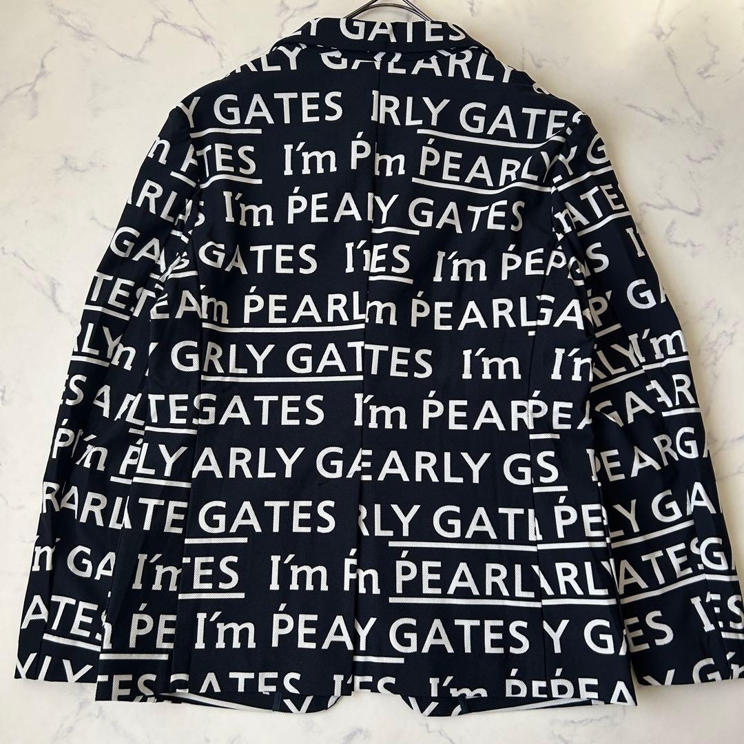 極美品 パーリーゲイツ 近年モデル ジャケット ストレッチ 総柄 テーラード