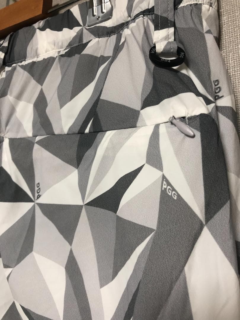 未使用 4.8万 PGG ロングパンツ4 M グレー 秋冬 メンズ モザイク